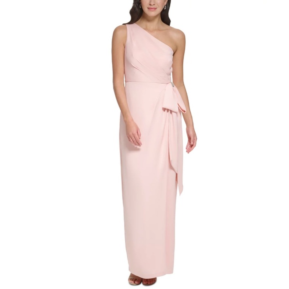 Robe Mi-mollet Vince Camuto Une épaule - Taille 2, Couleur Orange, Neuve Avec étiquettes (valeur $138)